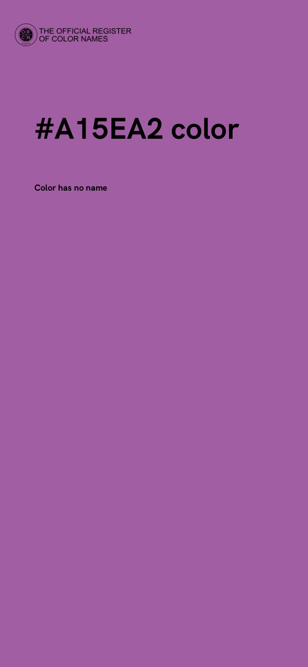 #A15EA2 color image