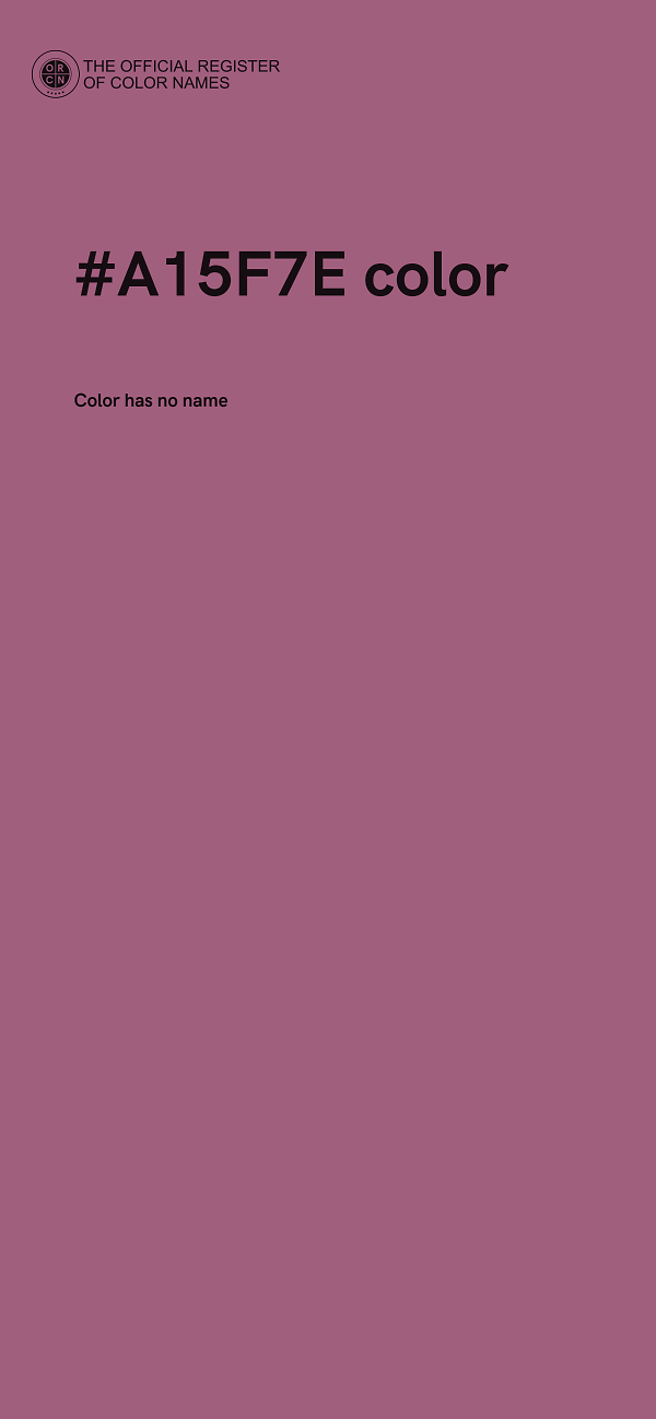 #A15F7E color image
