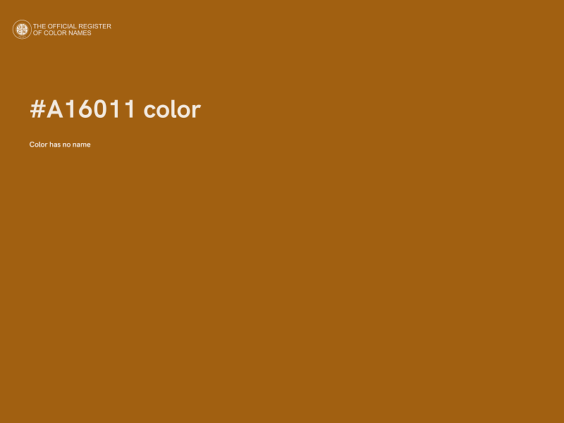 #A16011 color image