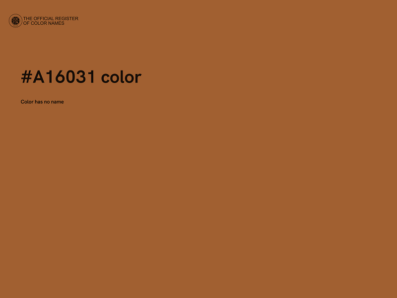 #A16031 color image