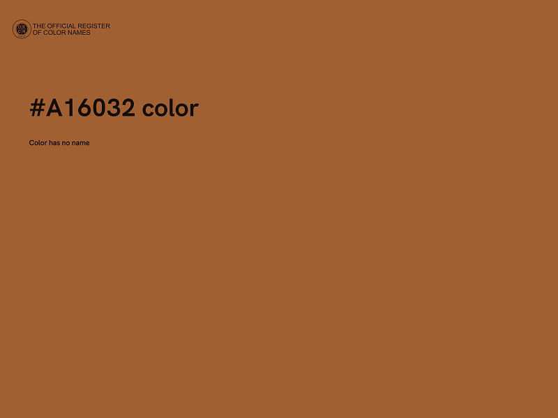 #A16032 color image