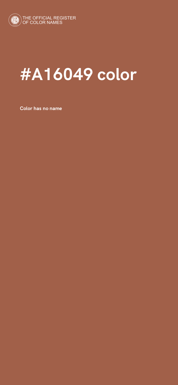 #A16049 color image