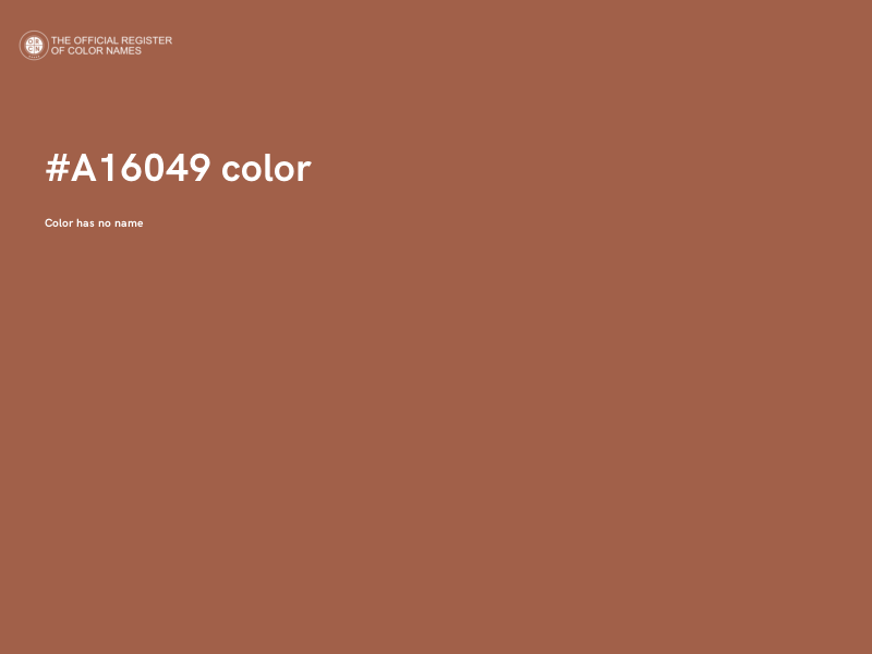 #A16049 color image