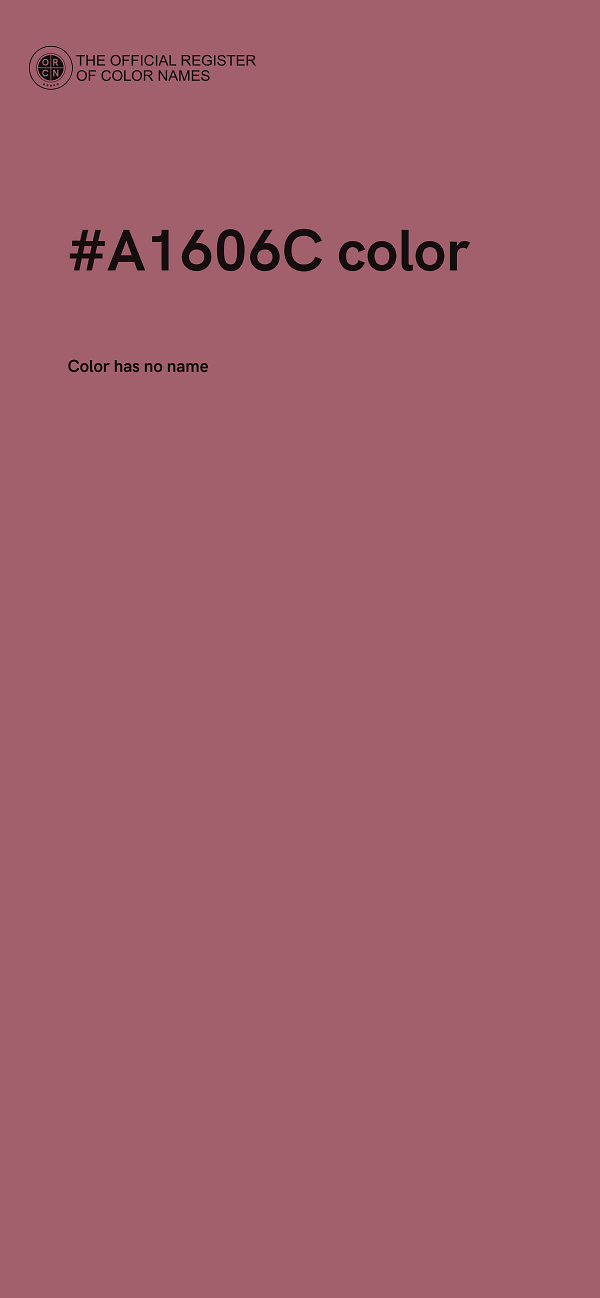 #A1606C color image