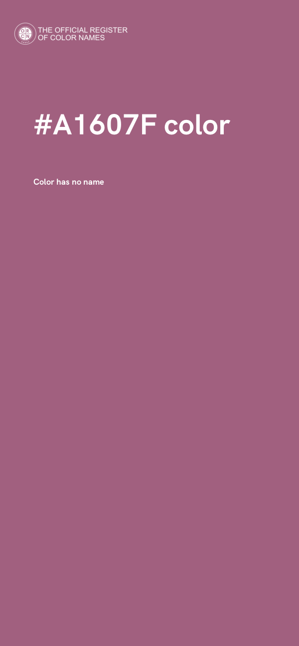 #A1607F color image