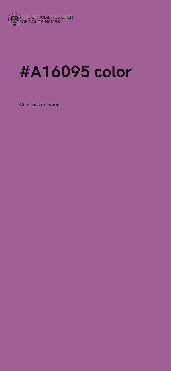 #A16095 color image