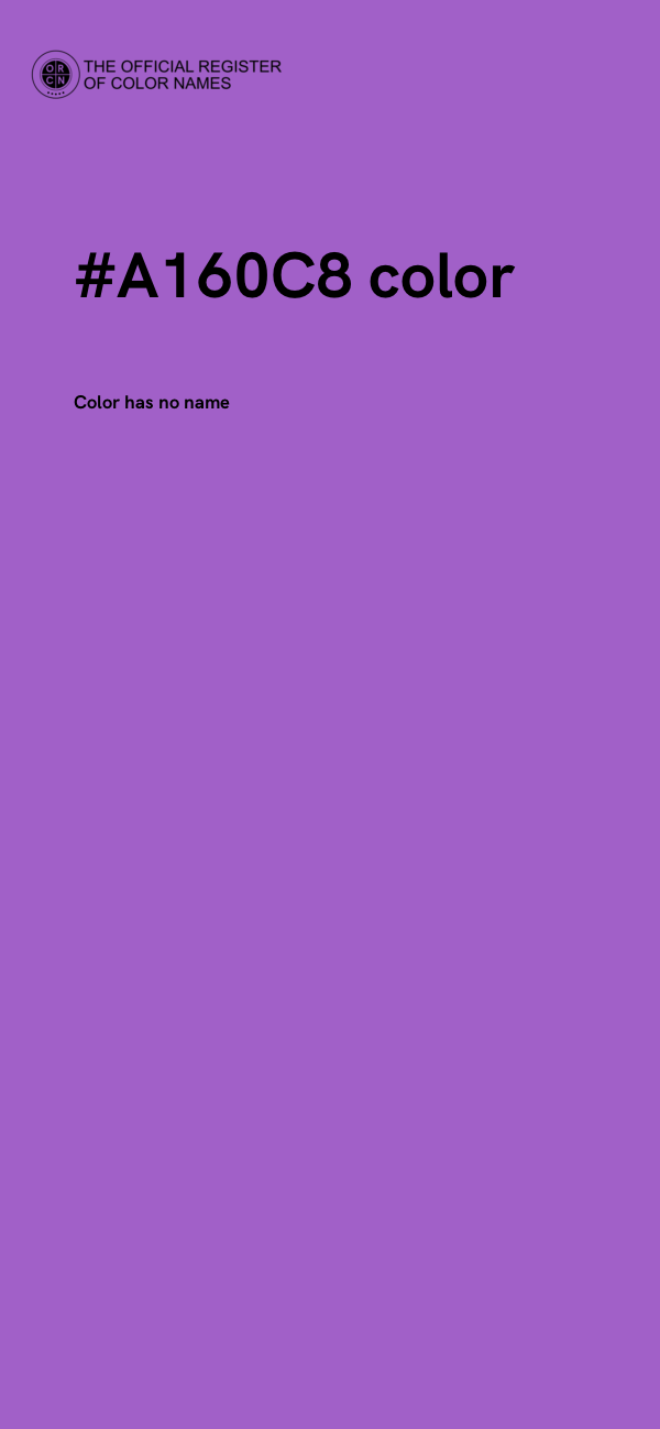 #A160C8 color image