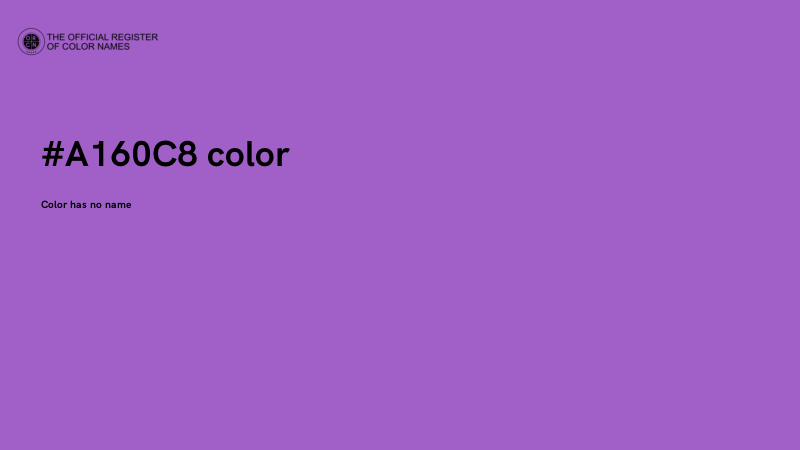 #A160C8 color image