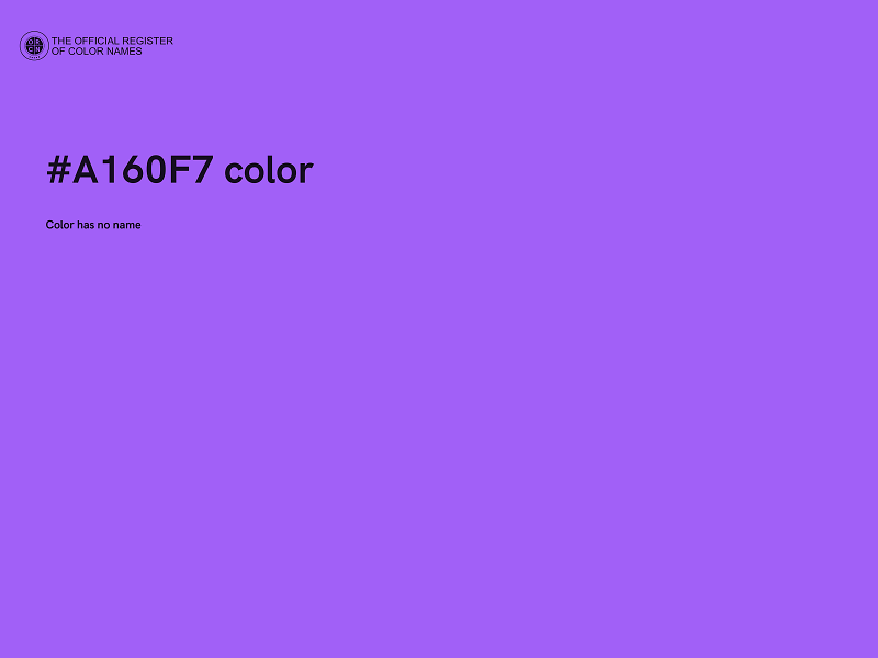 #A160F7 color image