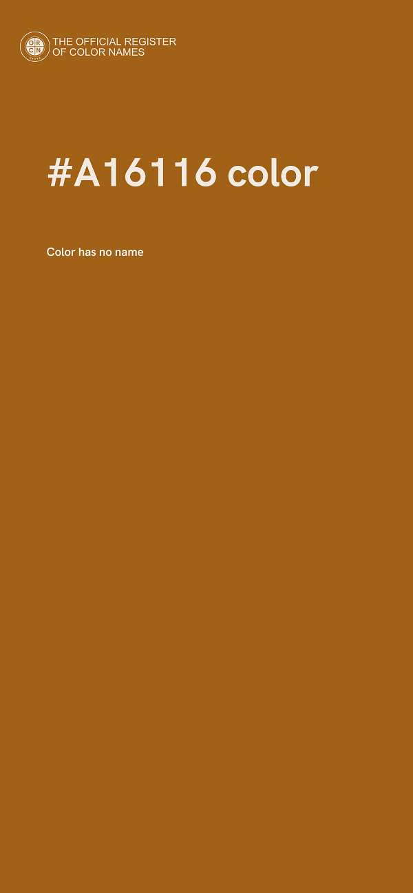 #A16116 color image