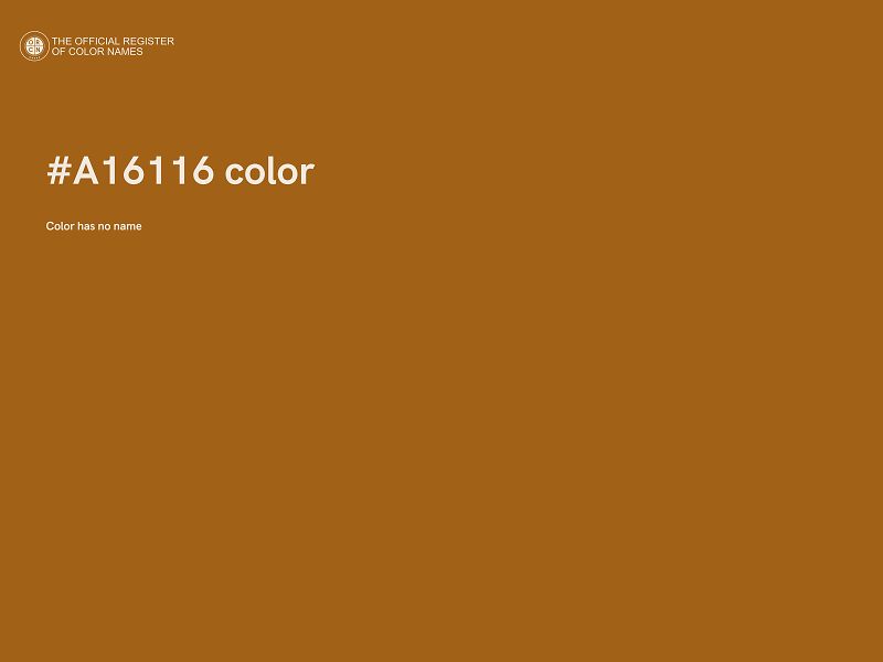 #A16116 color image
