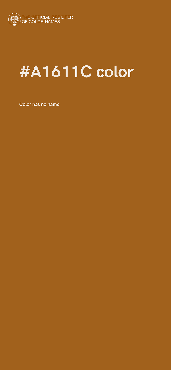 #A1611C color image