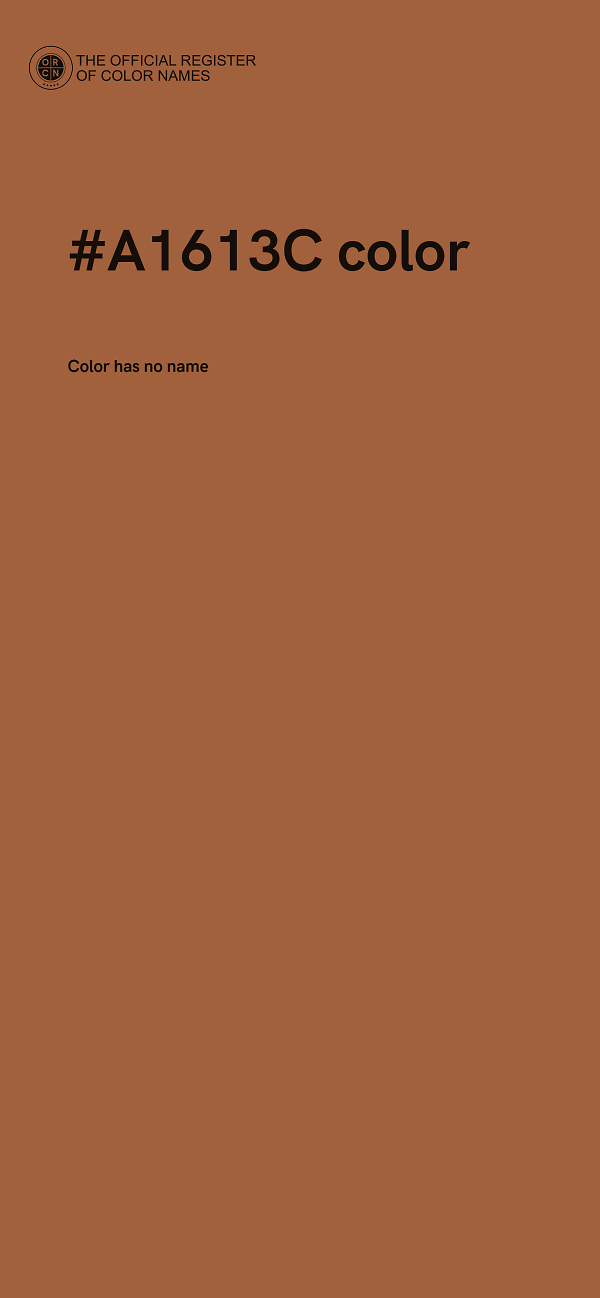#A1613C color image