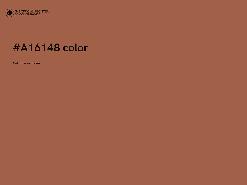 #A16148 color image