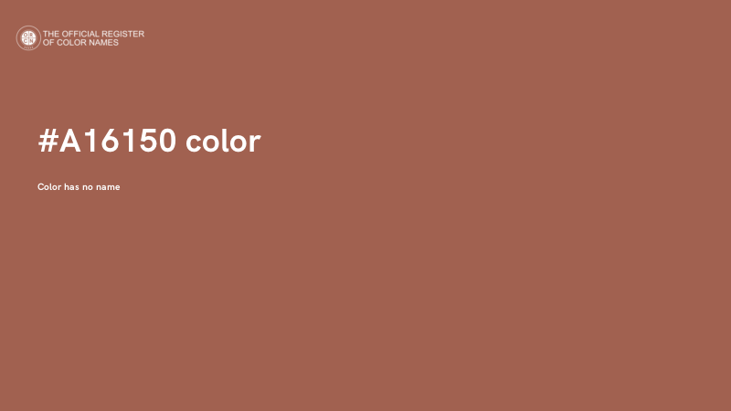#A16150 color image