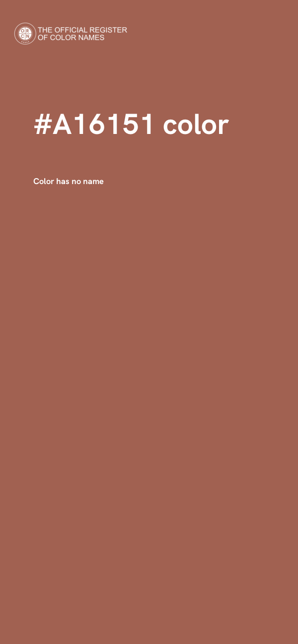 #A16151 color image