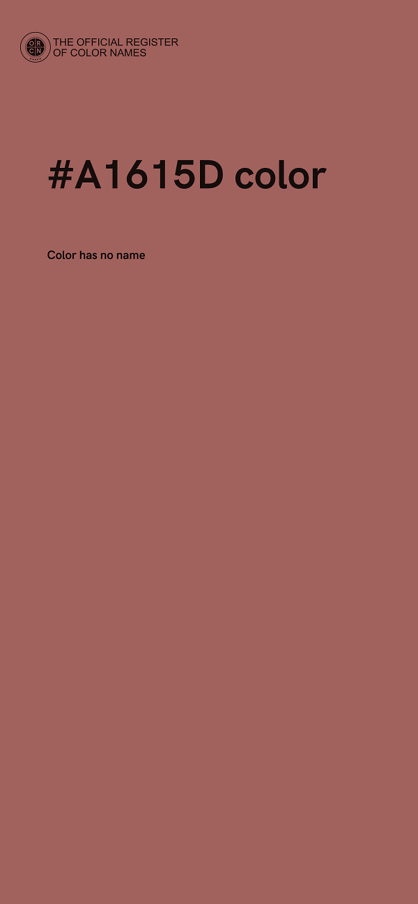 #A1615D color image