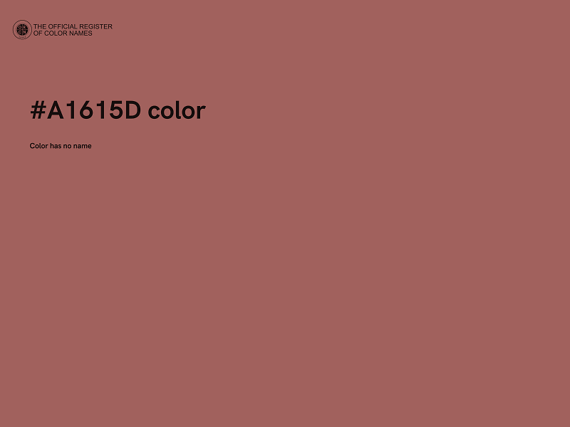#A1615D color image