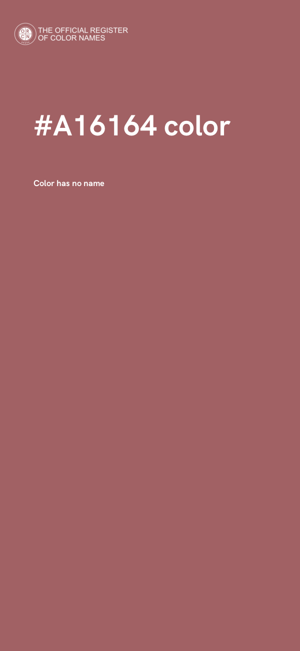 #A16164 color image