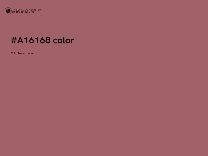 #A16168 color image