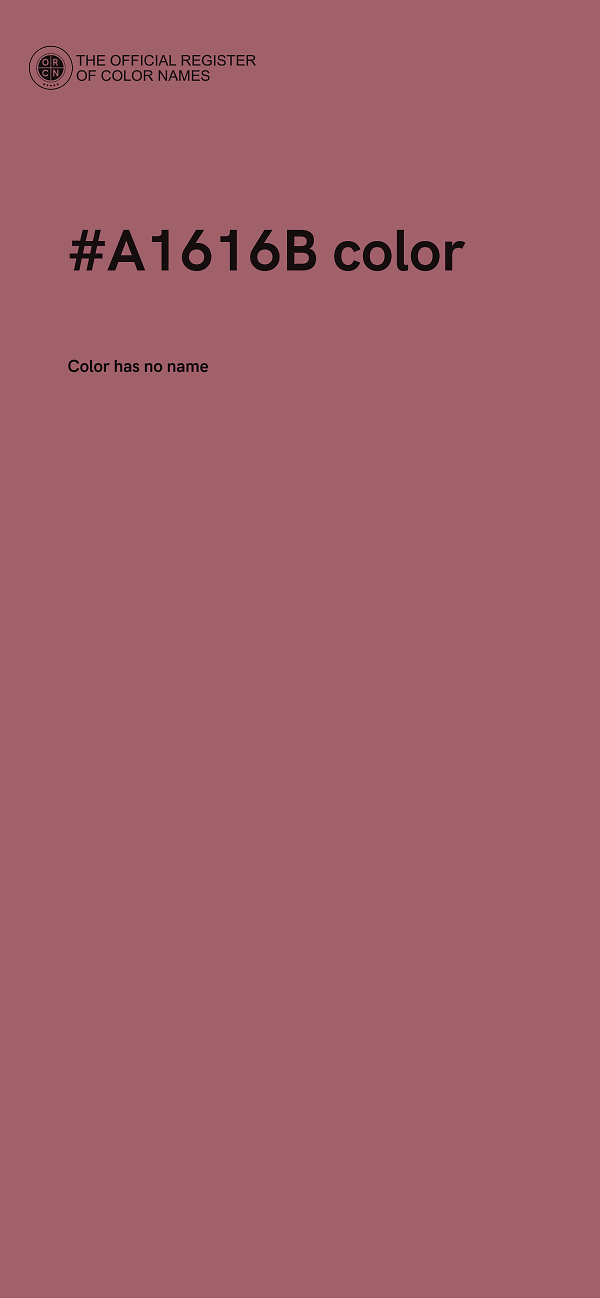 #A1616B color image