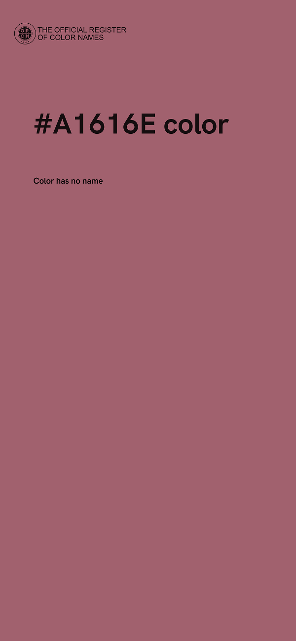 #A1616E color image