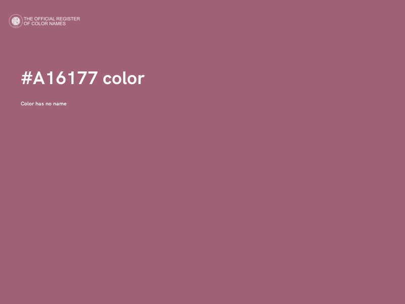 #A16177 color image