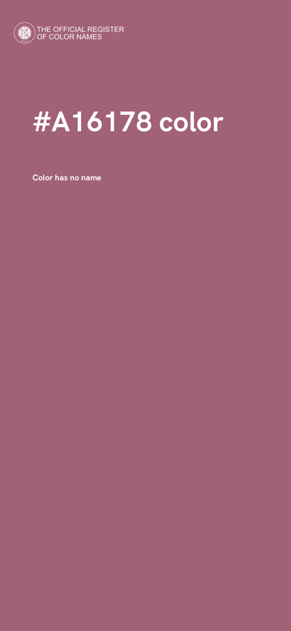 #A16178 color image