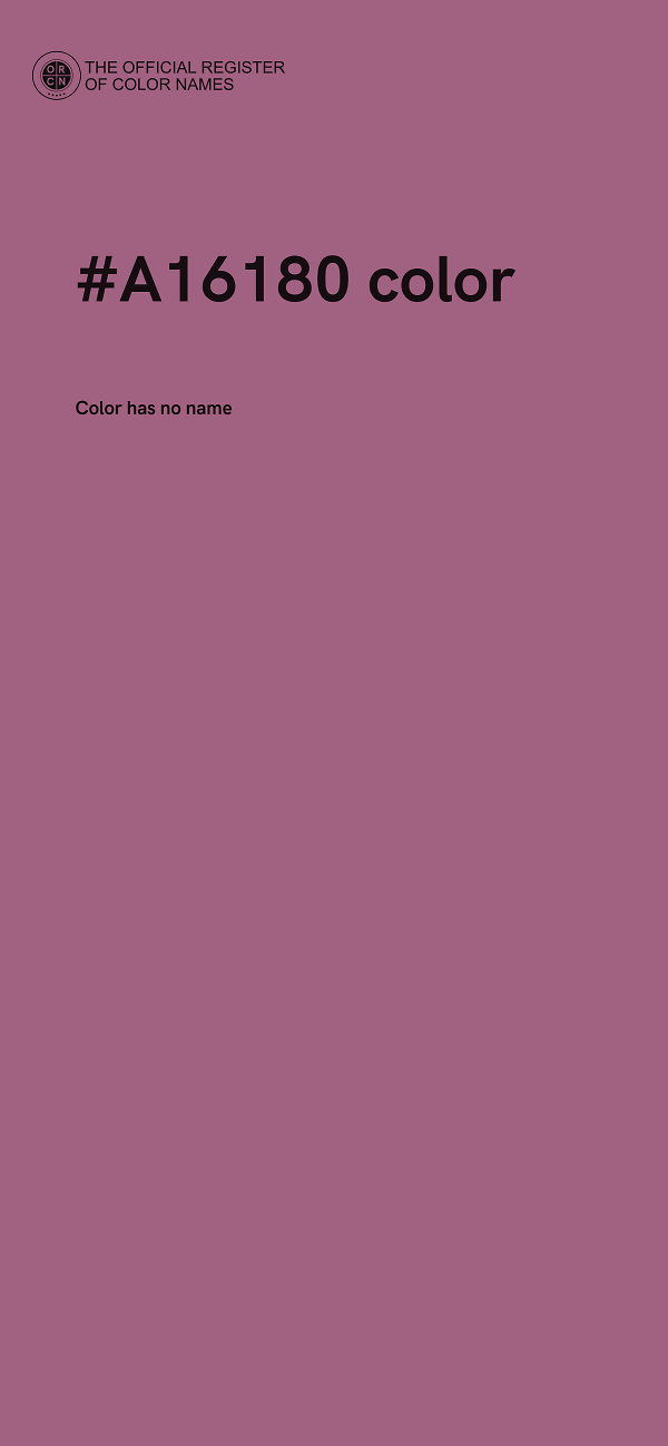 #A16180 color image