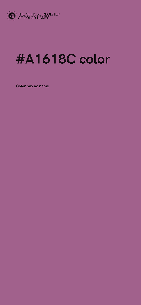 #A1618C color image