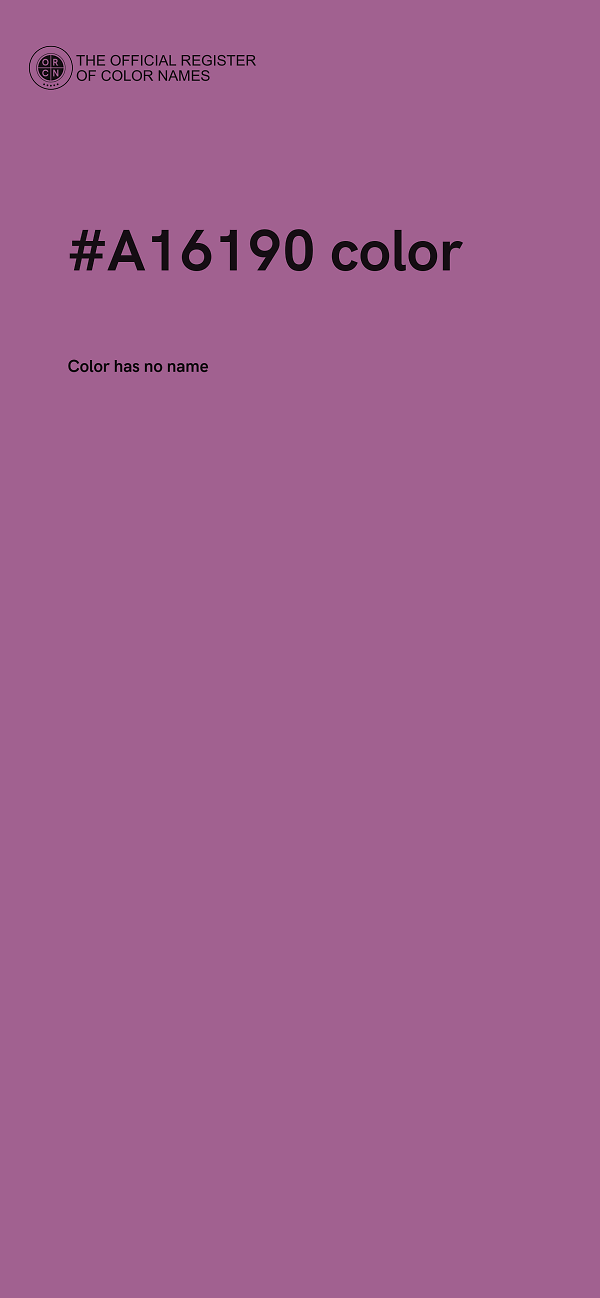 #A16190 color image