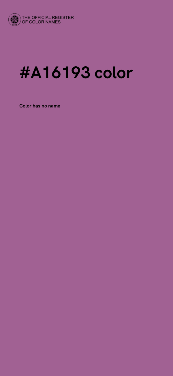 #A16193 color image