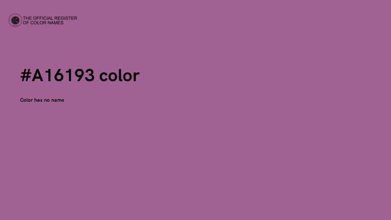 #A16193 color image