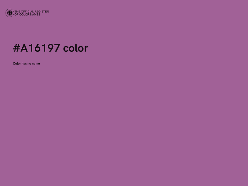 #A16197 color image