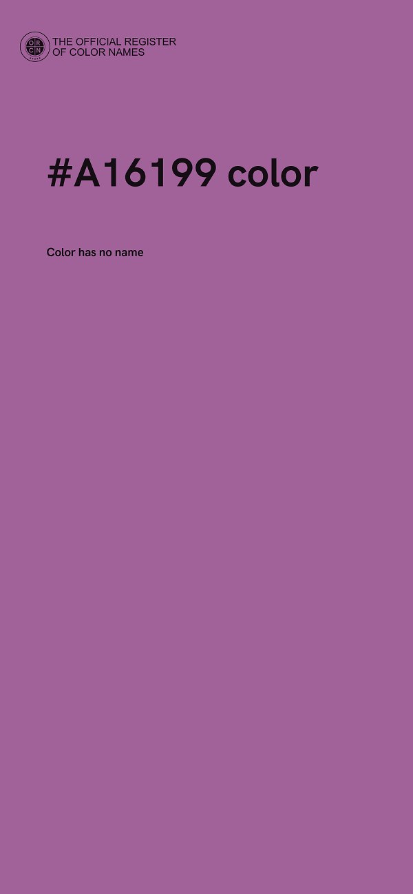 #A16199 color image
