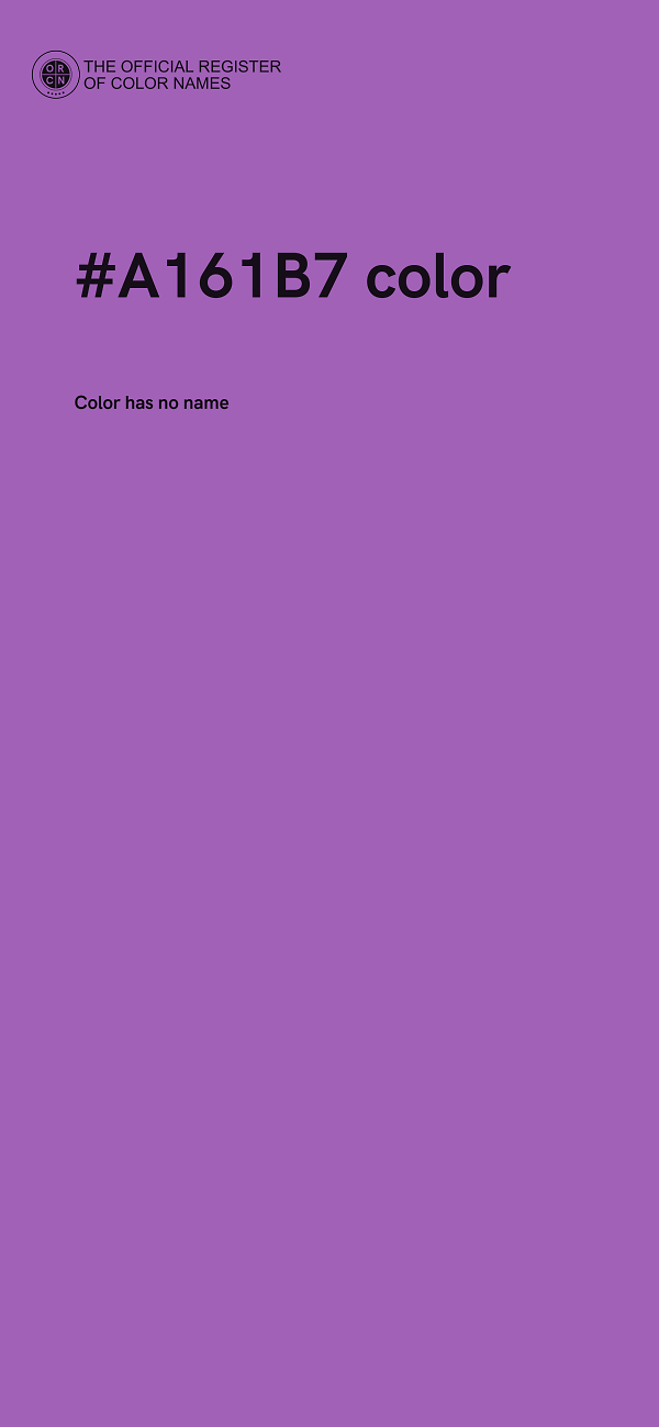 #A161B7 color image