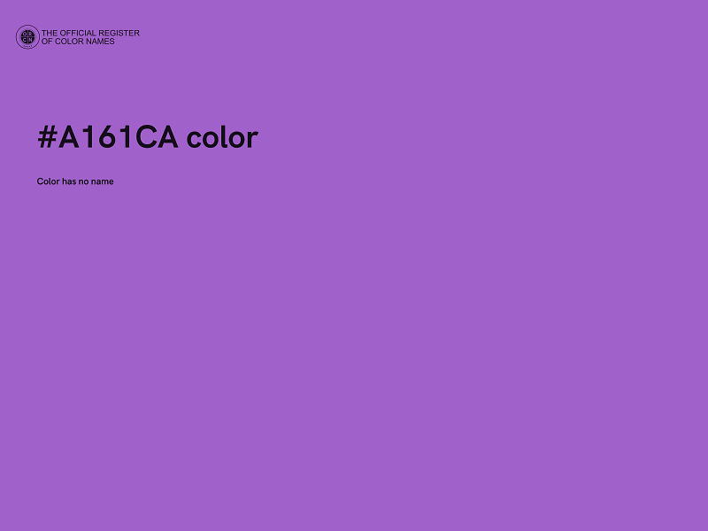 #A161CA color image