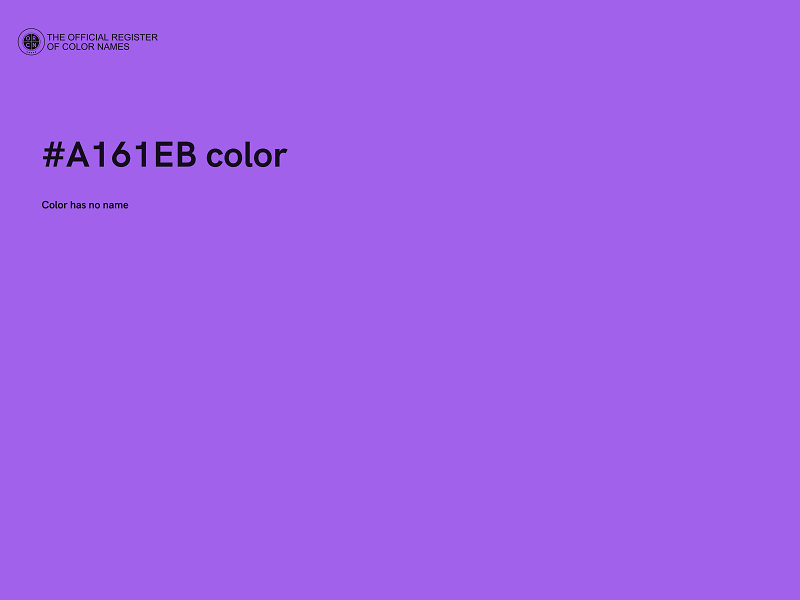 #A161EB color image