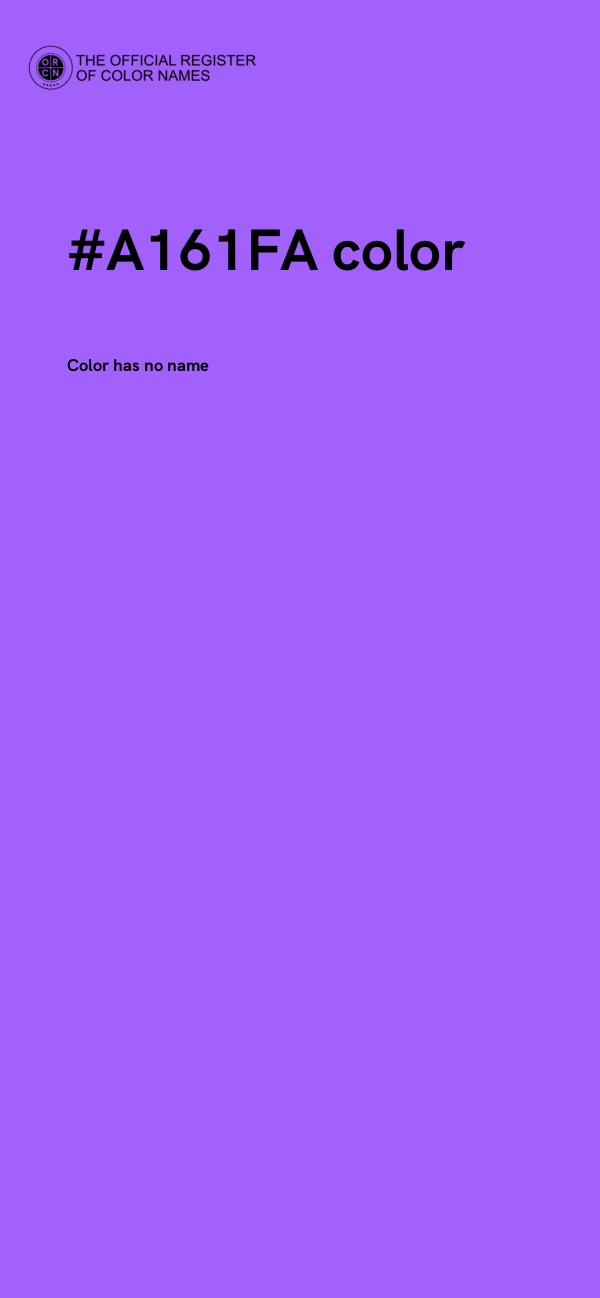 #A161FA color image