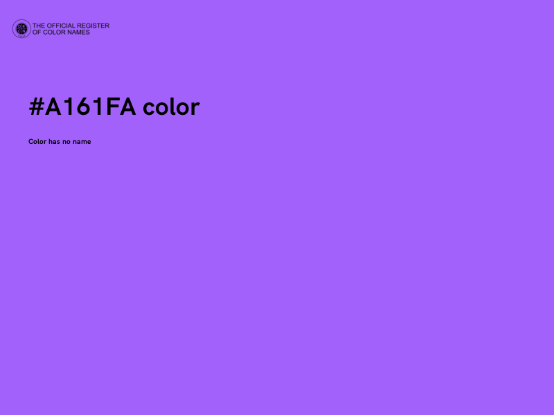 #A161FA color image