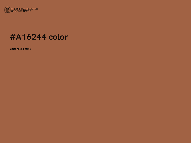 #A16244 color image