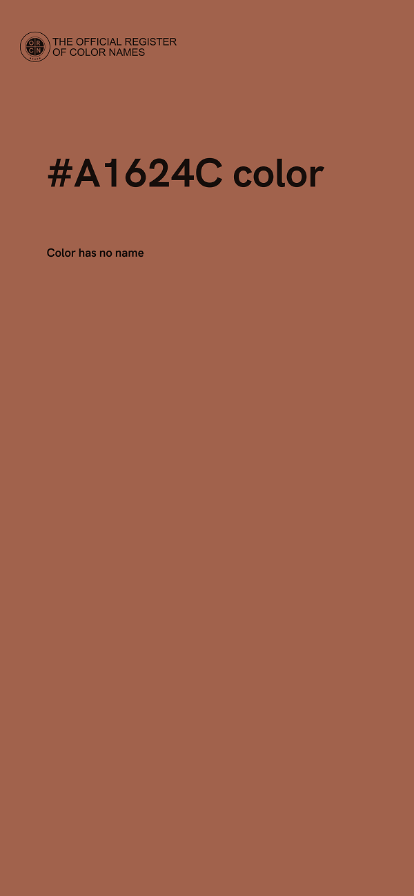 #A1624C color image
