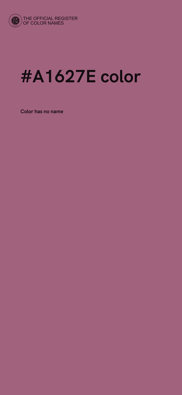 #A1627E color image