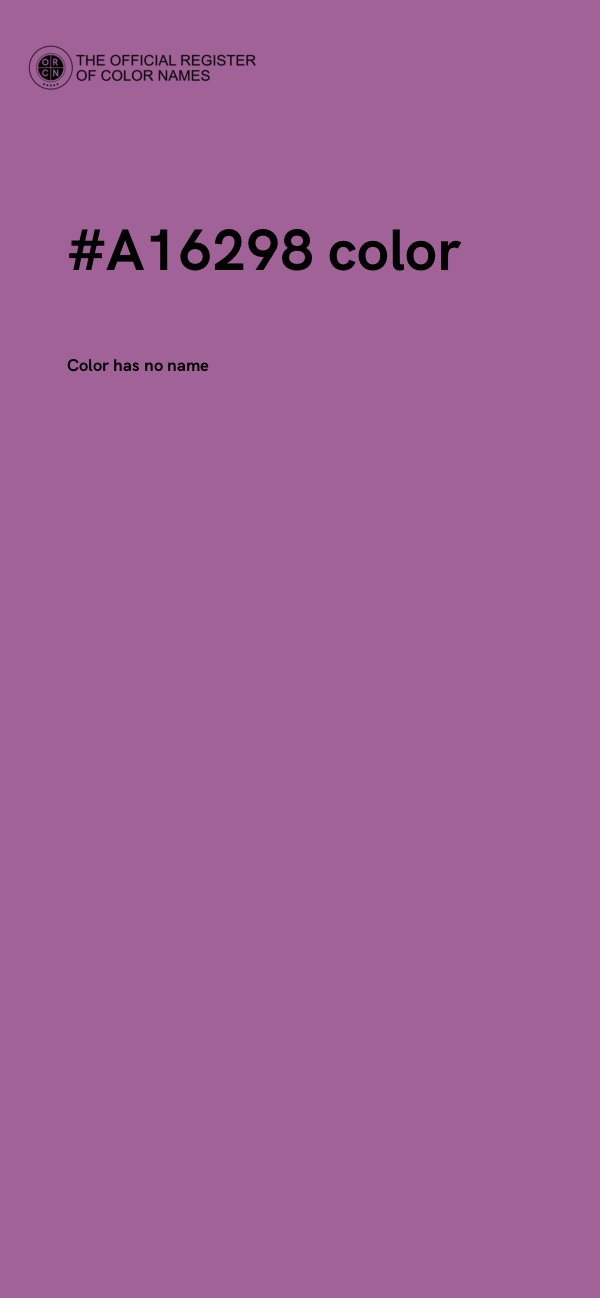 #A16298 color image