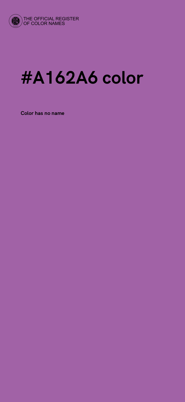 #A162A6 color image