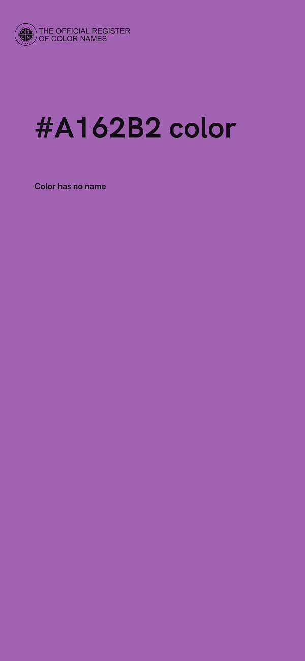 #A162B2 color image