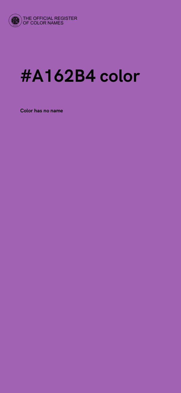 #A162B4 color image
