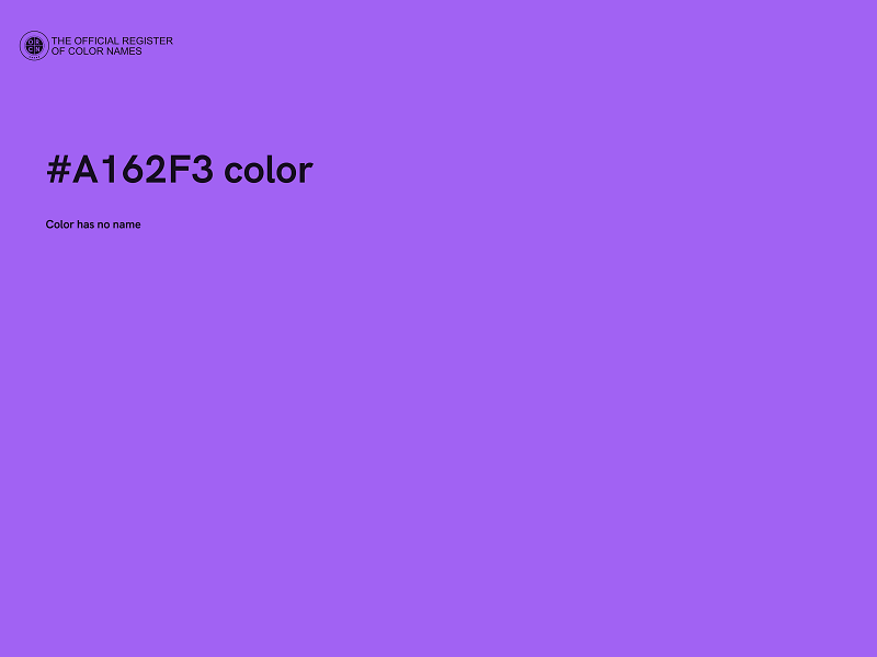 #A162F3 color image