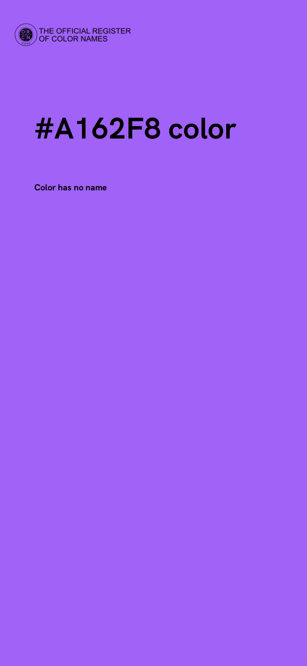 #A162F8 color image