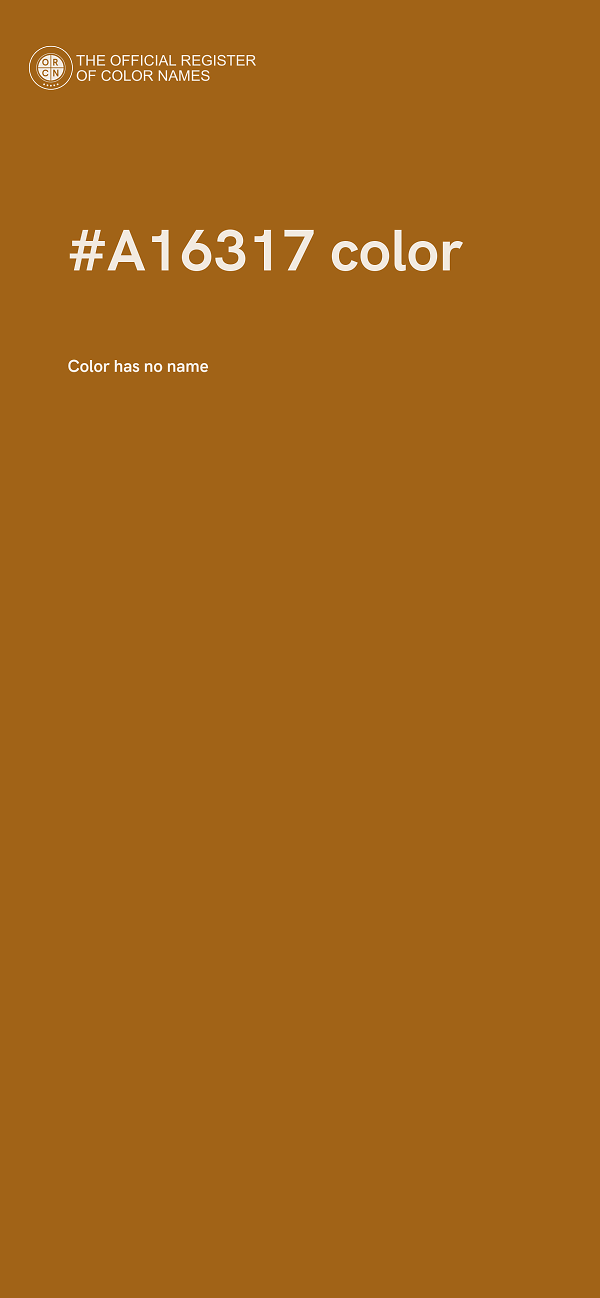 #A16317 color image